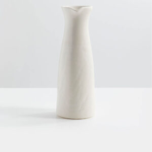 Ceramic Floral Handmade Vase with Diamond Pattern